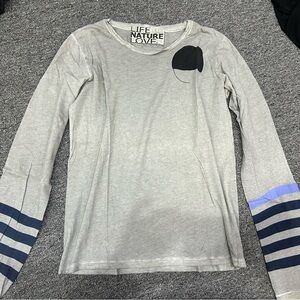 Gray women’s  free city Long Sleeve Shirt